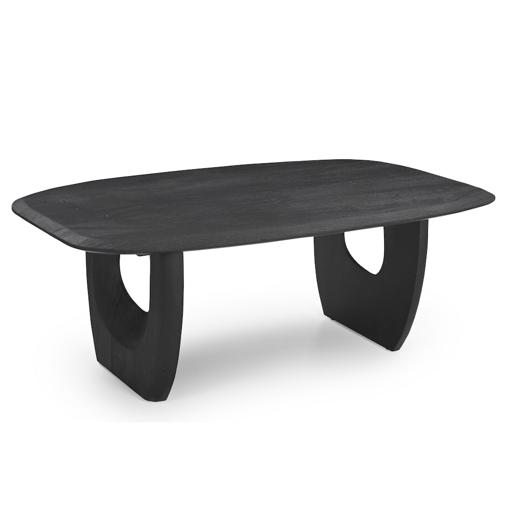 Azura 52 in. Black Wood Coffee Table