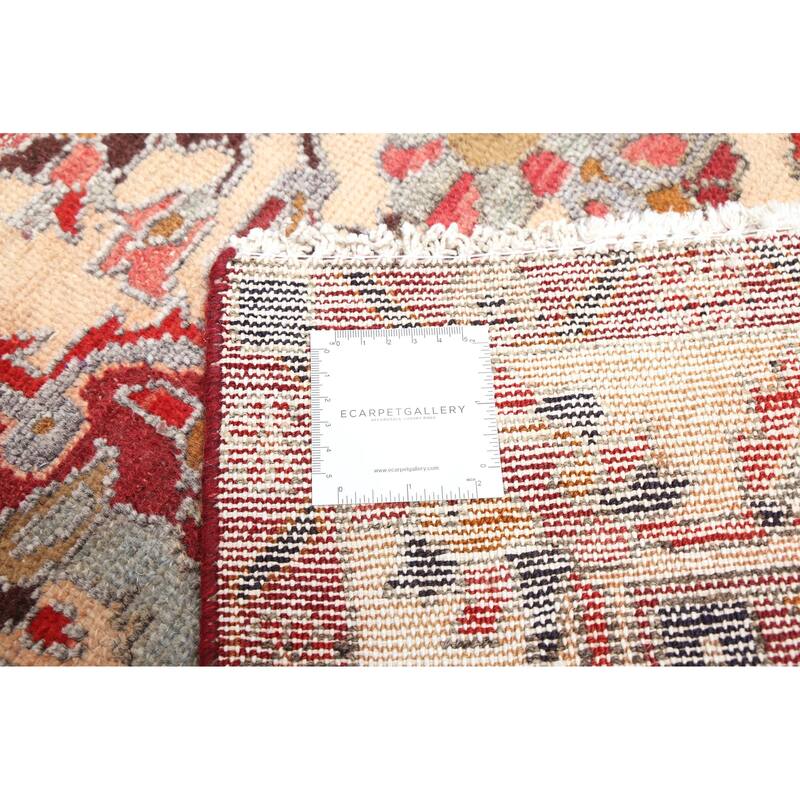 ECARPETGALLERY Hand-knotted Antalya Vintage Dark Red Wool Rug - 5'2 x 9'0