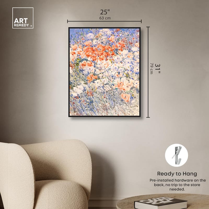 Island Garden by Childe Hassam Canvas by Art Remedy