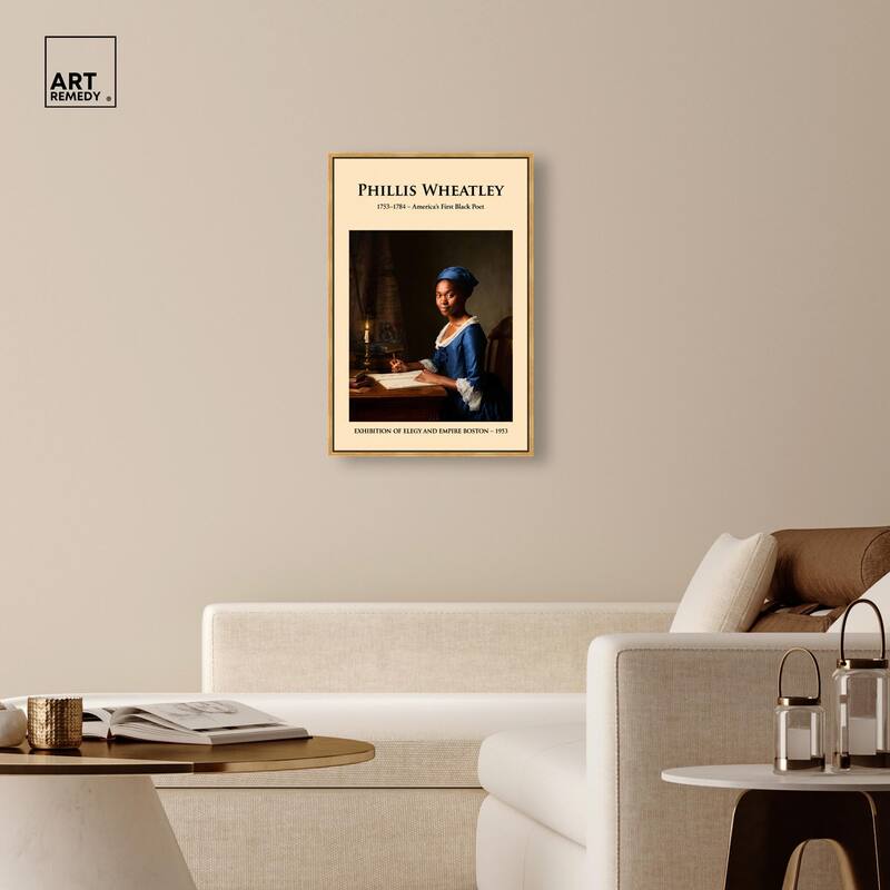 America's First Black Poet Canvas by Art Remedy