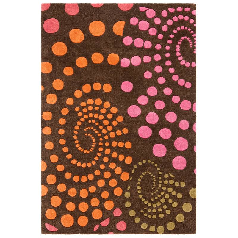 SAFAVIEH Handmade Soho Ashleigh Dots N.Z. Wool Rug