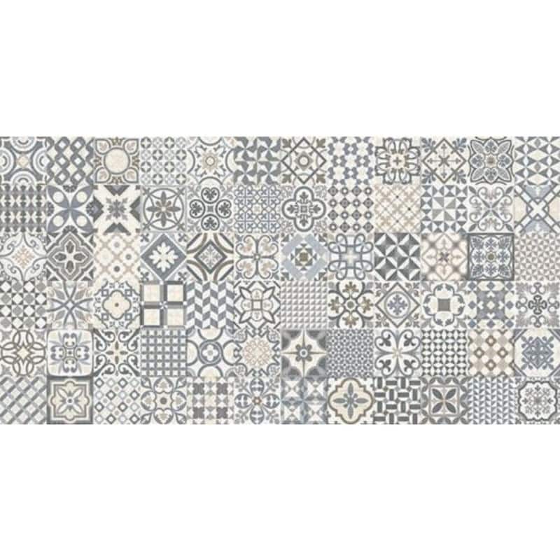 Ellis Taco 6.5x6.5 Matte Porcelain Encaustic Tile - Floor, Wall & Backsplash