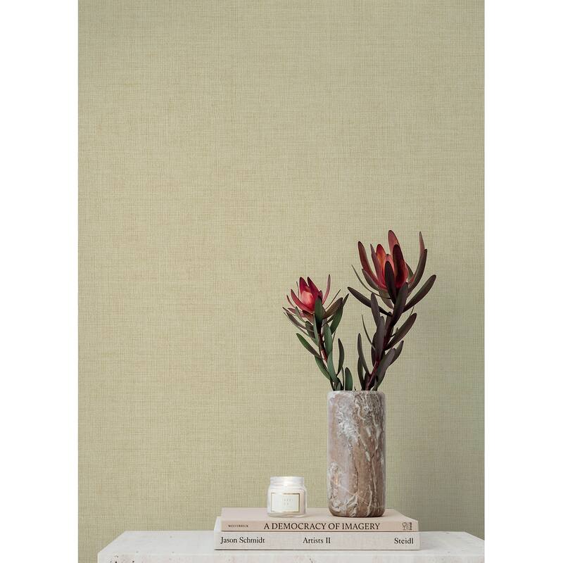 A-Street Prints Alba Cream Open Weave Wallpaper