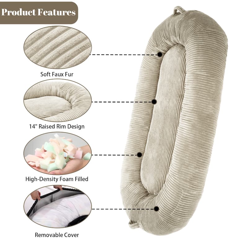 Eie Giant Dog Bed Washable Human Size Bed With Removable Cover