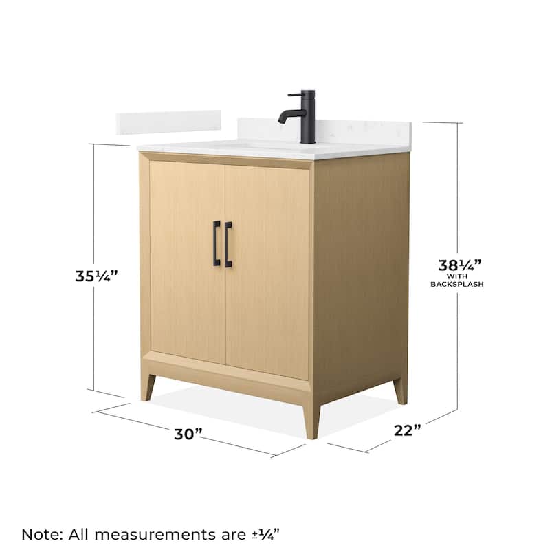 Wyndham Collection WCH7575-30S-VCA-MXX Janna 30" Free Standing Single