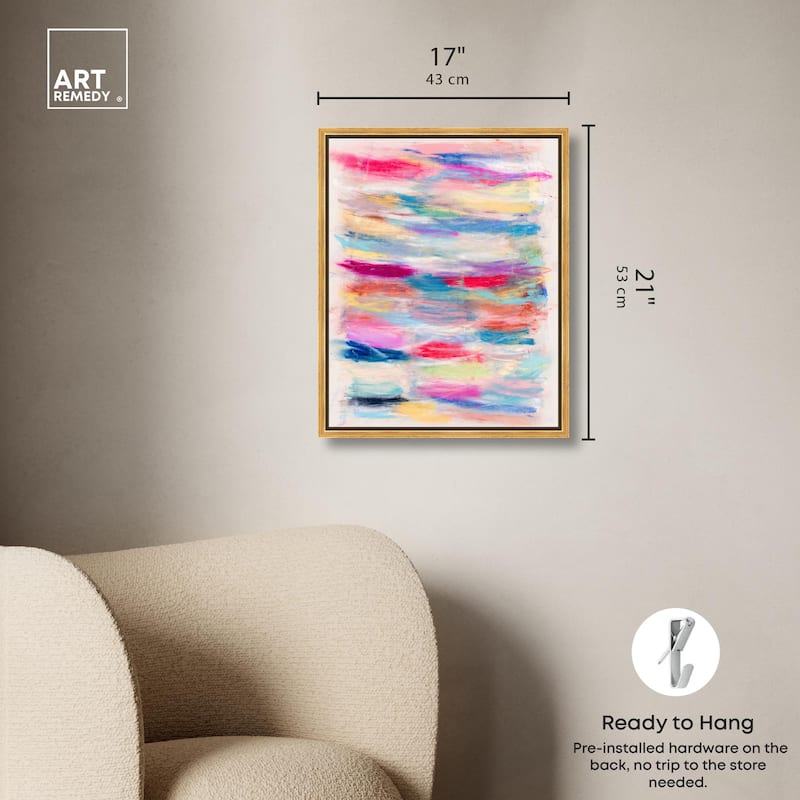 Color Bands Canvas by Art Remedy