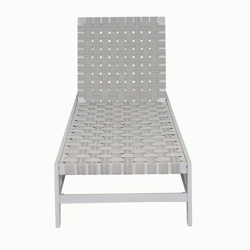 Christopher Knight Home Benfield Outdoor Acacia Wood and Rope Chaise Lounge