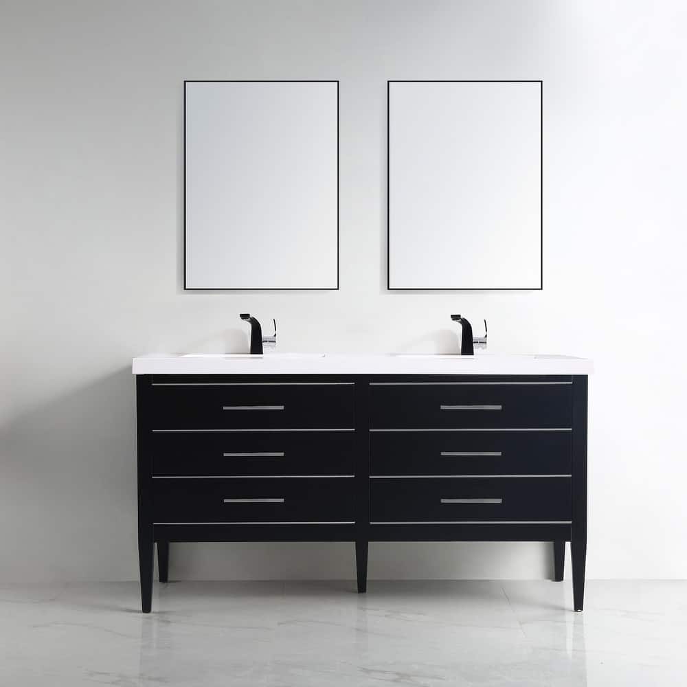 Ayer 60" Double Bathroom Vanity Set