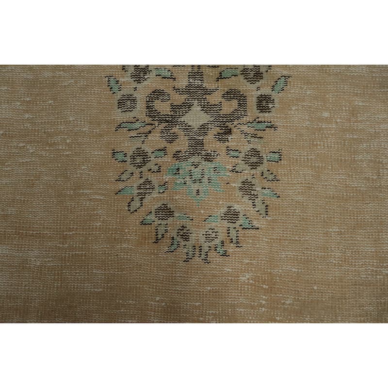 Hand Knotted Oriental 100% Wool Carpet Transitional Floral Oranges & Rust Anatolian Area Rug - 10' 0'' X 5' 8''