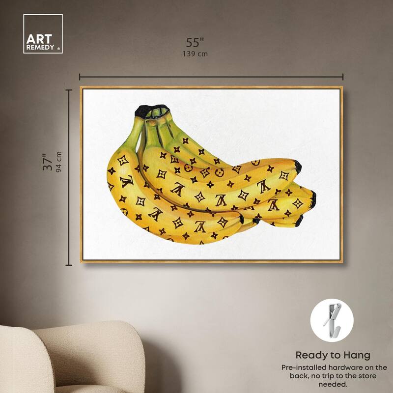 Fashion Bananas III Canvas by Art Remedy
