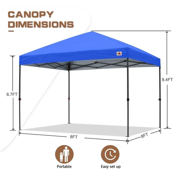 dimension image slide 25 of 26, ABCCANOPY Durable Easy Pop up Canopy Tent Outdoor canopy tent