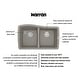 preview thumbnail 33 of 64, Karran Undermount Quartz 33 in. 50/50 Double Bowl Kitchen Sink Kit
