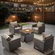 Option Brown Wicker / Grey Cusion