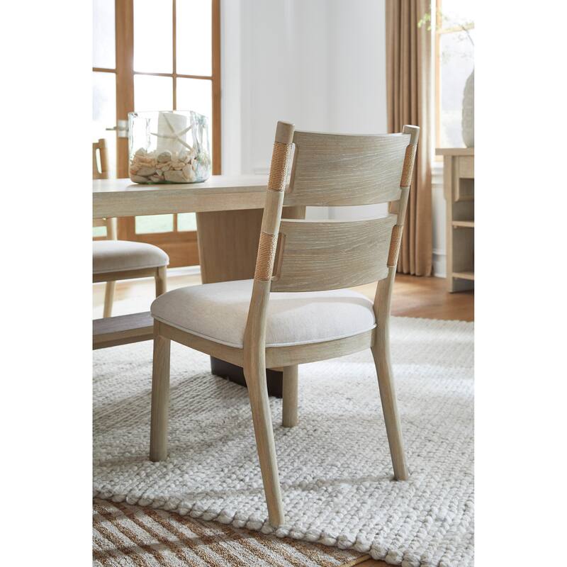 Salt Life Home Sunset Cove Sanibel Brown Upholstered Side Chair Two Pack - 20''W x 23.16''D x 36.5''H