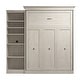 preview thumbnail 16 of 22, Versatile Queen Murphy Bed with Closet Organizer (92W) by Bestar