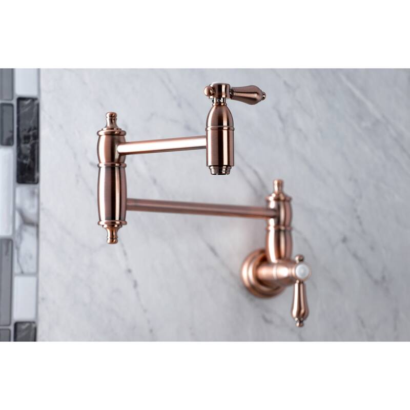 Kingston Brass Heirloom Wall Mounted Pot Filler Faucet