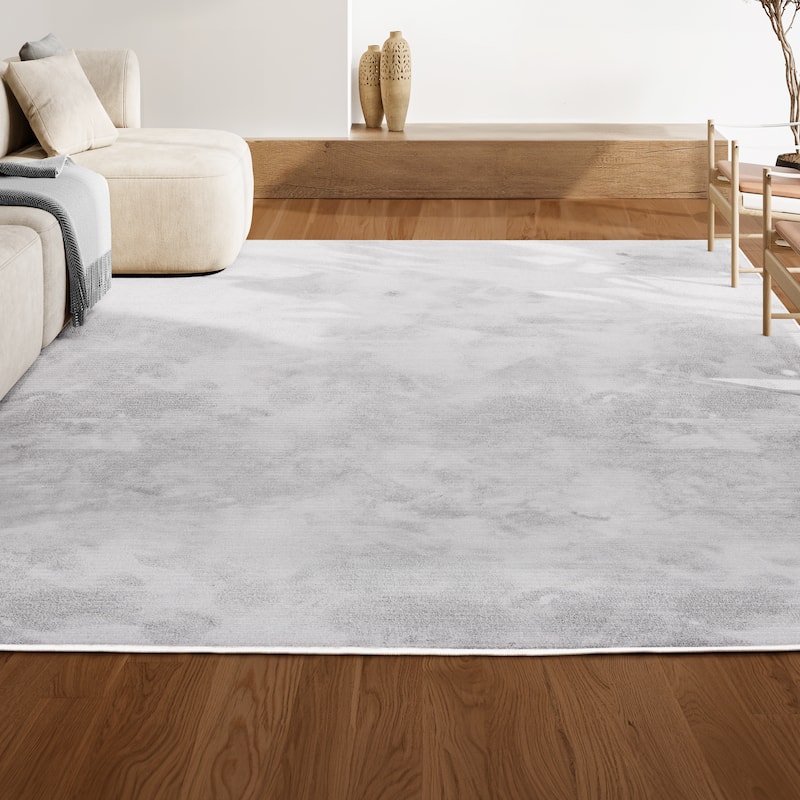 JONATHAN Y Athens Modern Minimalist Pinstripe High-Low Rug