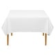preview thumbnail 1 of 14, 54in Square 20pk Polyester Fabric Tablecloths White