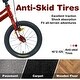 preview thumbnail 8 of 18, 16 Inch Road City Bike For Toddlers Kids, Steel Frame Road Bike With Training Wheels, Lightweight Kids City Bike