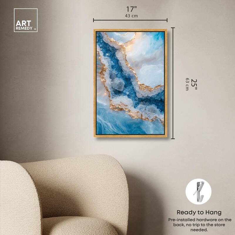 Molten Topaz I Canvas by Art Remedy