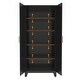 preview thumbnail 7 of 16, Anmytek 71" Tall Metal Storage Cabinet with 2 Doors and Adjustable Shelves Black for Bedroom Living Room Kitchen