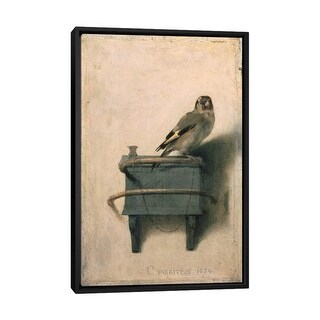 iCanvas "The Goldfinch, 1654 " by Carel Fabritius Framed Canvas Print ...