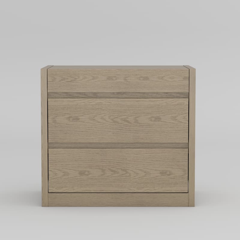 3 - Drawer Wooden Nightstand with Card - Swipe Lock: Secure Storage, Multi - Layer Organization