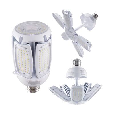 60 Watt LED HID Replacement 2700K Mogul Extended Base Adjustable Beam Angle 100-277 Volts - Clear