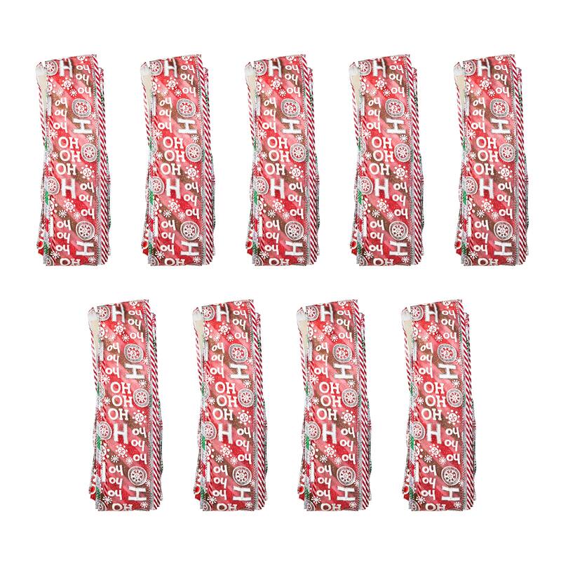 Glitzhome 4-Piece 24"H Pinecone Picks or Candy Ribbon Bow Christmas Tree Toppers