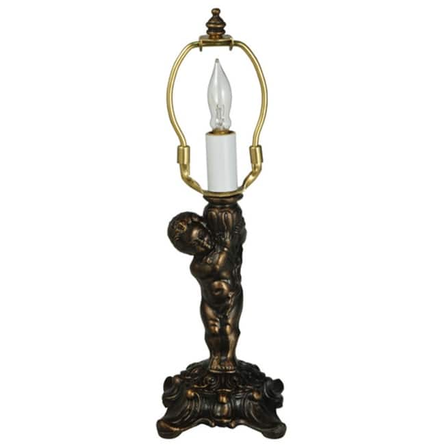 Meyda Tiffany 10655 Cherub 7" Tall Lamp Base - Natural