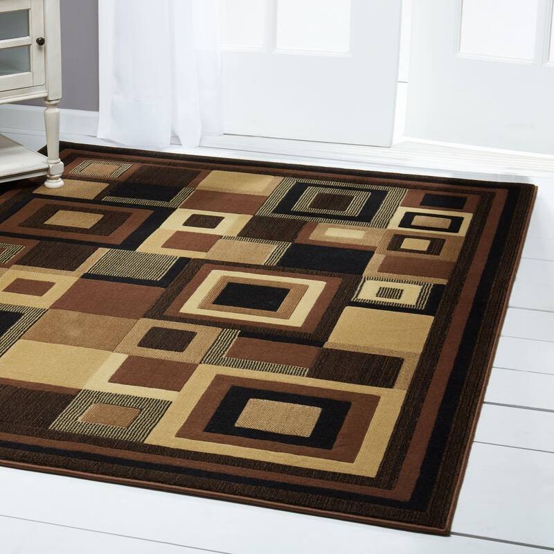 Home Dynamix Catalina Virginia Contemporary Geometric Area Rug - 19.6"x31.5" - Black Multi - Rectangle