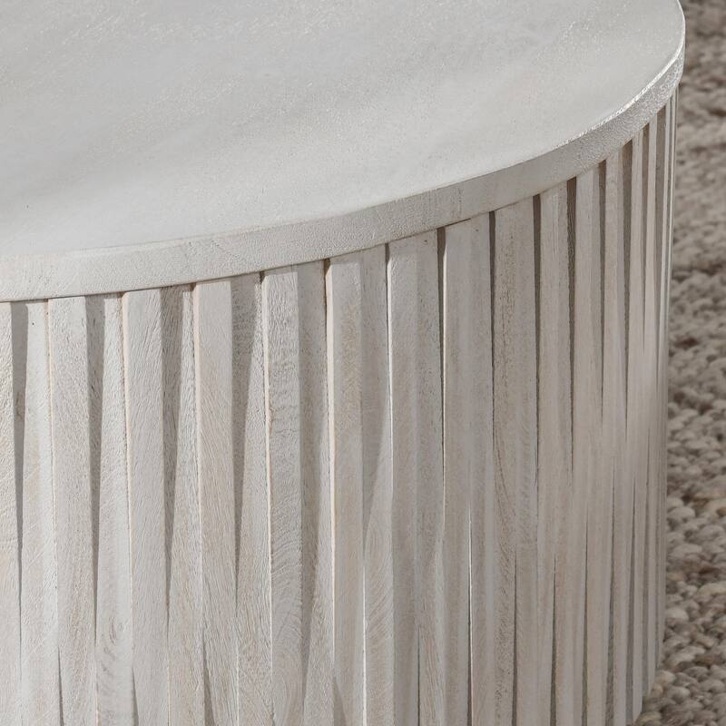 Classic Home Maya Round Coffee Table - 18Hx40Wx40D