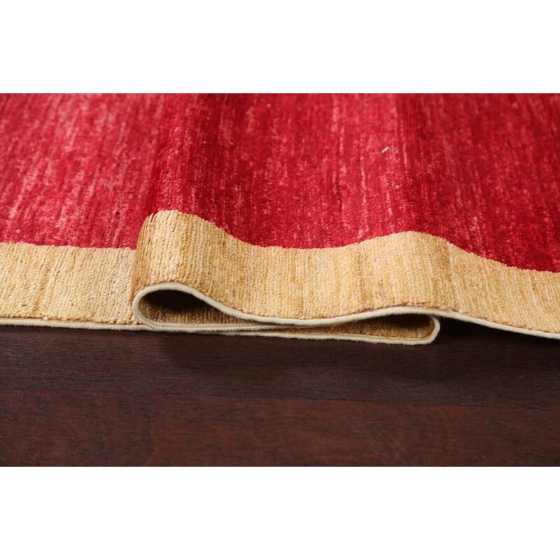 Oriental Gabbeh Kashkoli Wool Runner Rug Hand-knotted Hallway Carpet - 2'8" x 9'11"