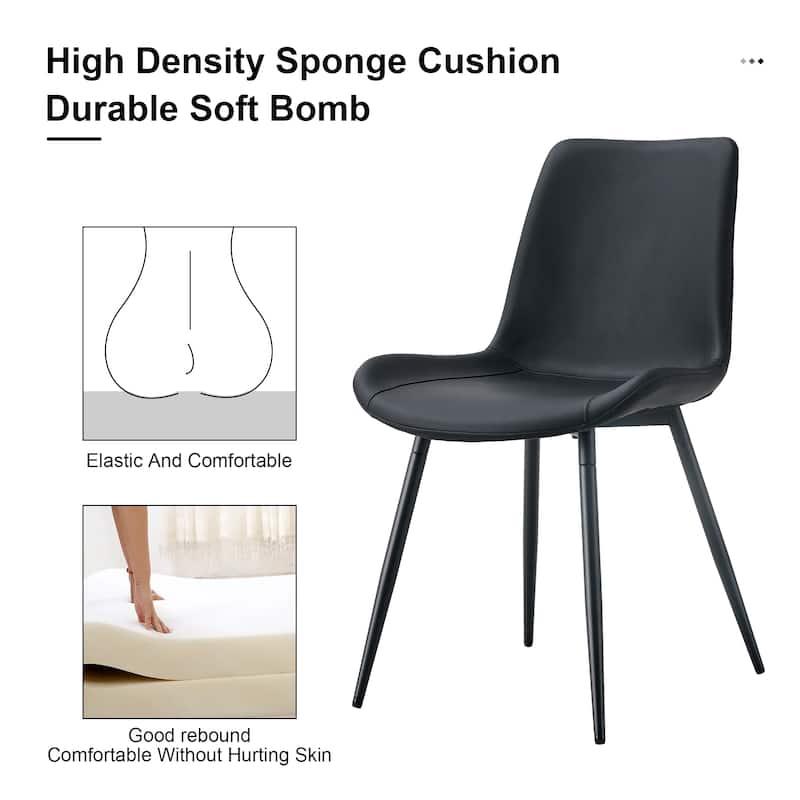 Dining Chair,Curved Widened Cushion Design for Comfort