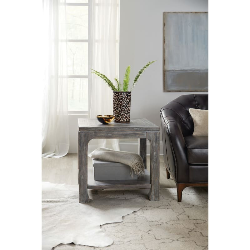 Hooker Furniture 26" Wide Elm and Poplar Wood End Table from the
