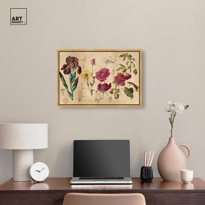 Blossoming Florals Canvas by Art Remedy
