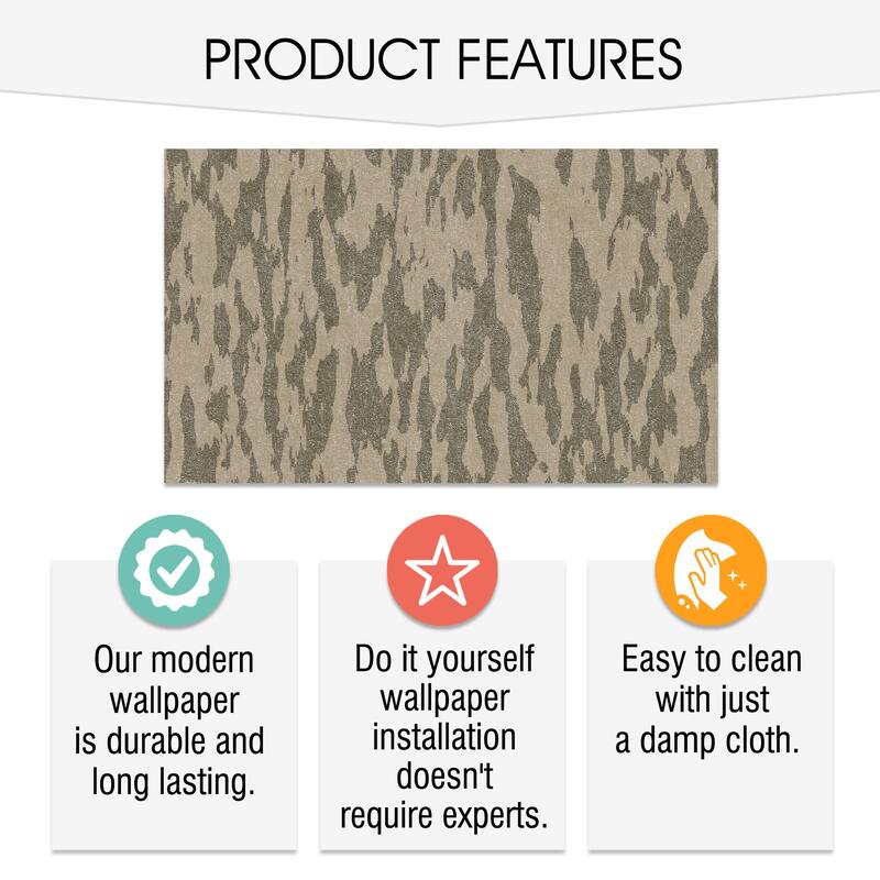 SUSSEXHOME Removable Wallpaper-Waterproof, Strippable, Light Resistance & Cleanable Wall Paper Roll-Wallpaper-Lava2