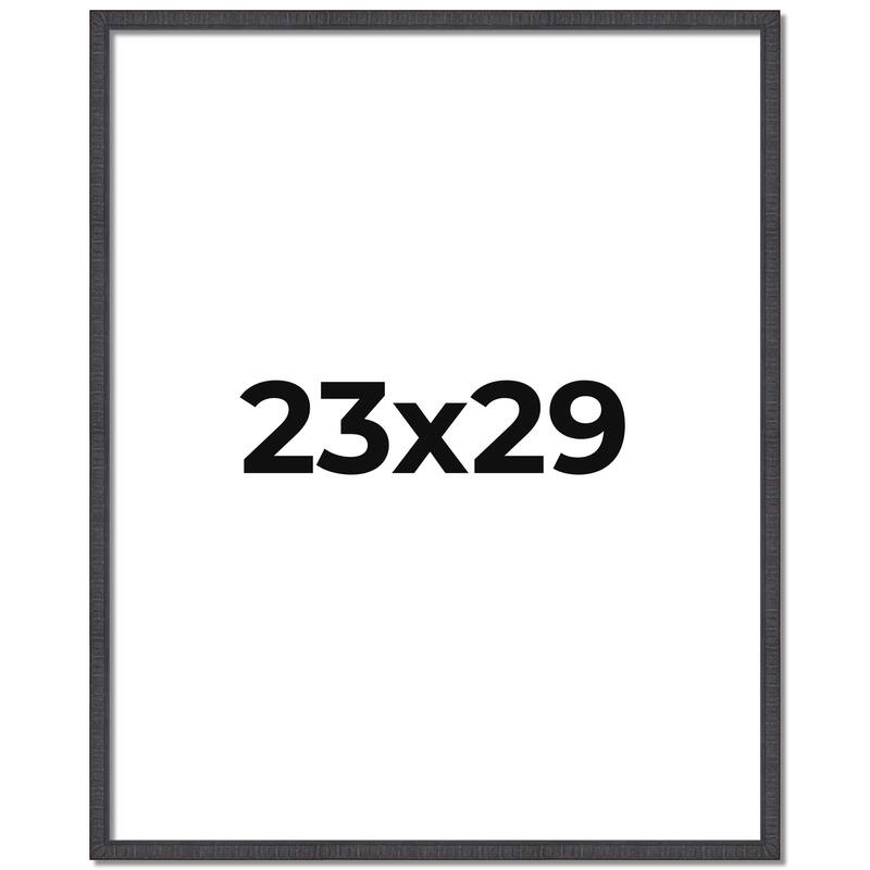 23x29 Frame Brown Solid Wood Picture Frame - Complete Modern Photo