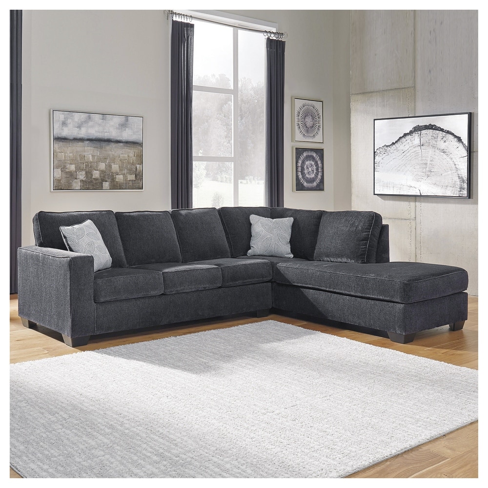 Signature Design by Ashley Altari 2-Piece Sleeper Sectional with Chaise - 110"W x 90"D x 37"H