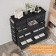 preview thumbnail 4 of 6, 5 Drawer Fabric Dresser with Wooden Top,Large Storage Space