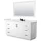 Option White / White Quartz Top / Matte Black Hardware