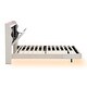 preview thumbnail 20 of 51, Platform Bed with Upholstered Backrest Headboard and USB Charging, Storage Single Bed LED Light Bed Frame for Night's Sleep