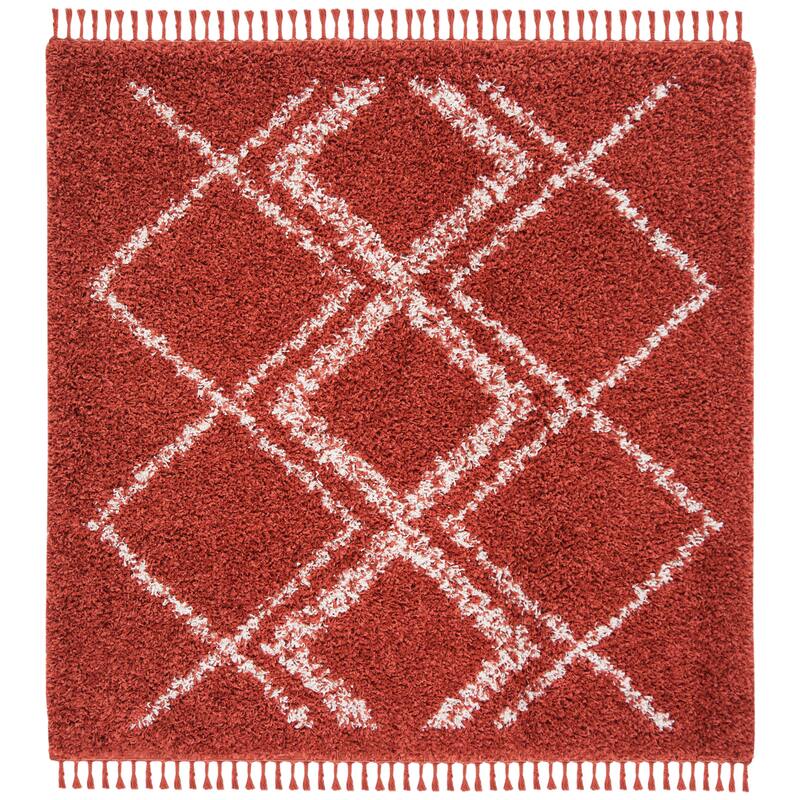 SAFAVIEH Pro Lux Shag Nazmije Moroccan Tassel 2.4-inch Thick