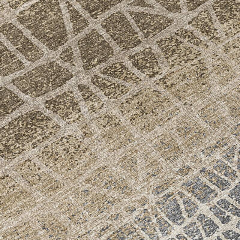 Machine Washable Indoor/ Outdoor Boho Global Chantille Rug