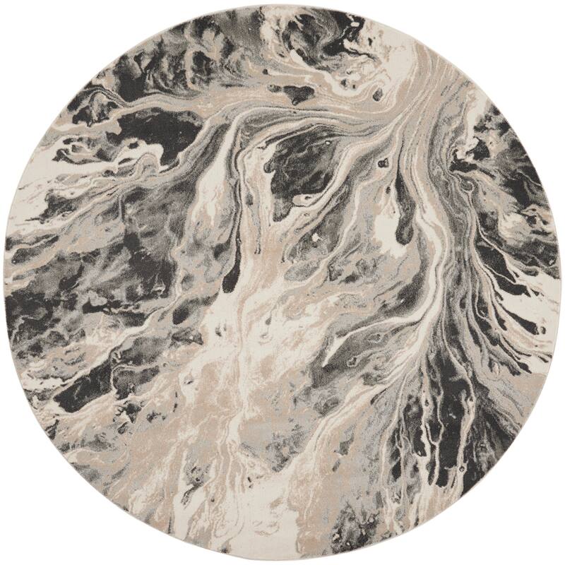 Inspire Me Home Decor Neutral Modern Abstract Area Rug