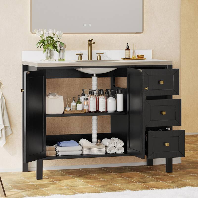 Moasis 36"/40"/ 47" Bathroom Vanity Cabinet with Sink