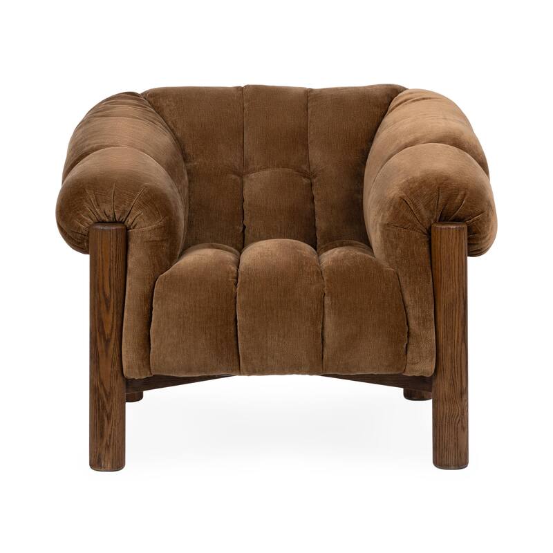 Classic Home Sansa Upholstered Fabric Accent Chair - Bronze