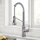 preview thumbnail 3 of 49, KRAUS Allyn Commercial 2-Function 1-Handle Pull Down Kitchen Faucet