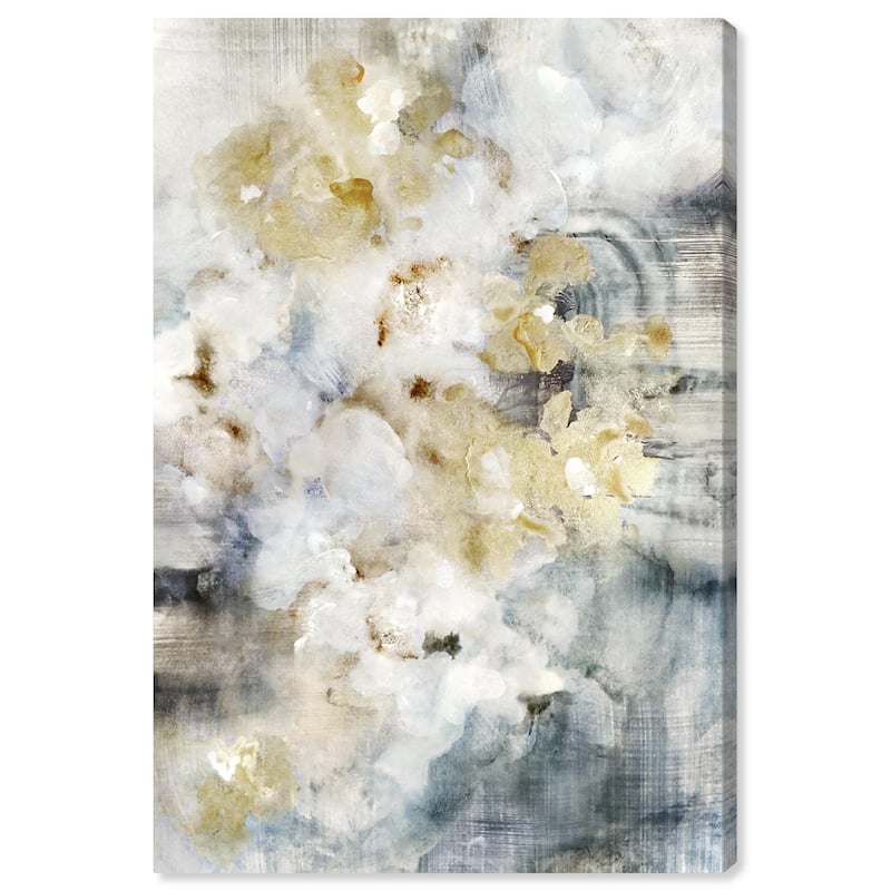 Wynwood Studio Canvas Abstract Flowering Petals White and Modern & Contemporary Wall Art Canvas Print