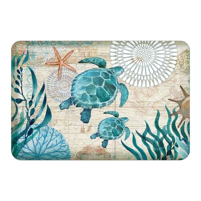 Bay Turtles Anti-Fatigue Kitchen Mat 20"X30" - 20" x 30"